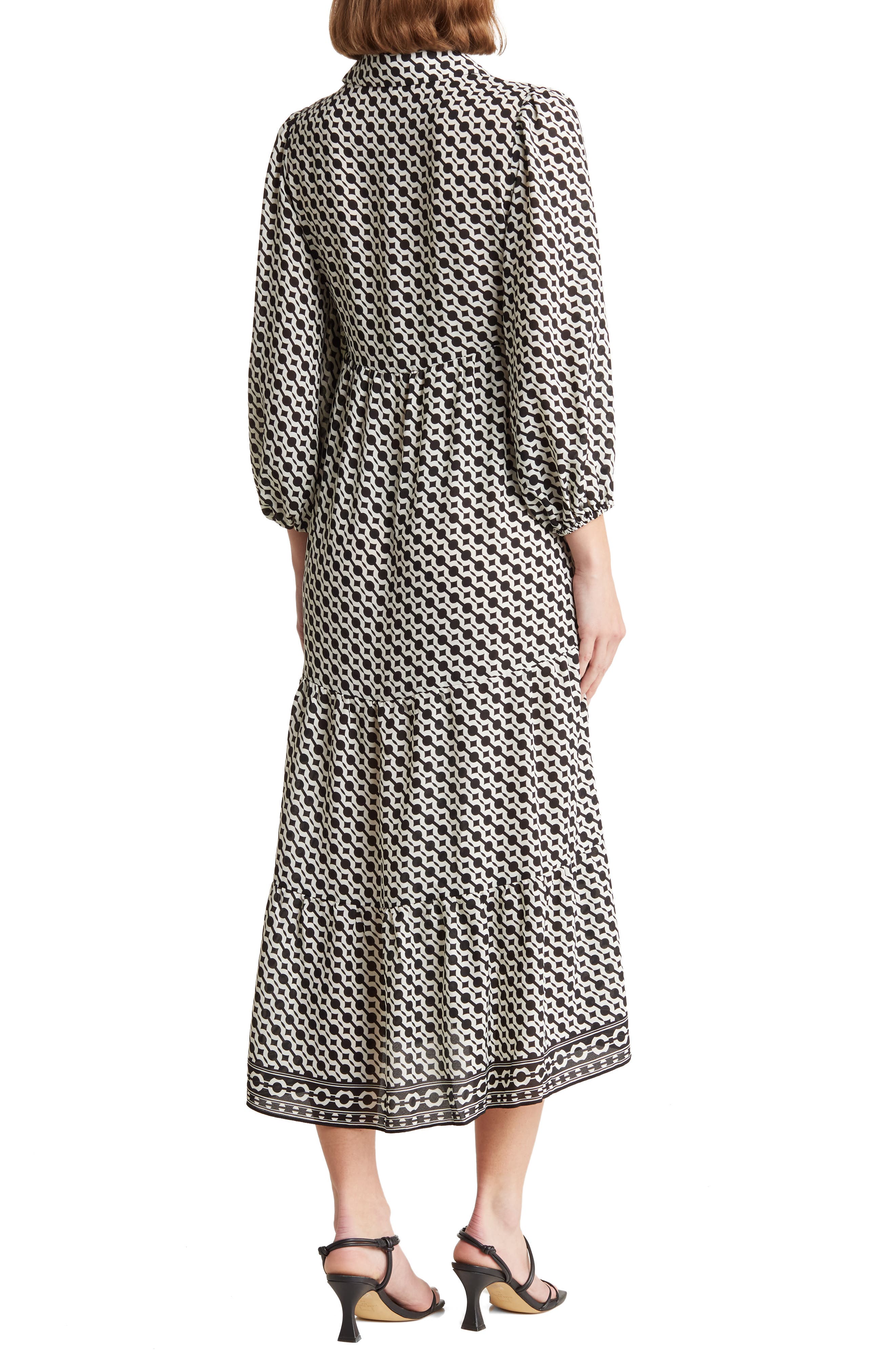 Crepe Tiered Maxi Dress - image 2