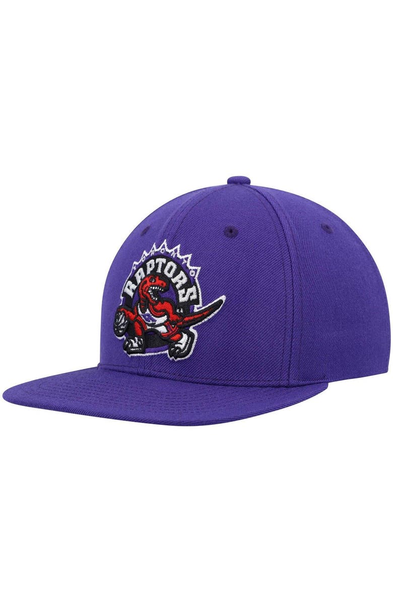 Mitchell & Ness Men's Mitchell & Ness Purple Toronto Raptors Hardwood Classics Team Ground 2.0 Snapback Hat, Main, color, Purple