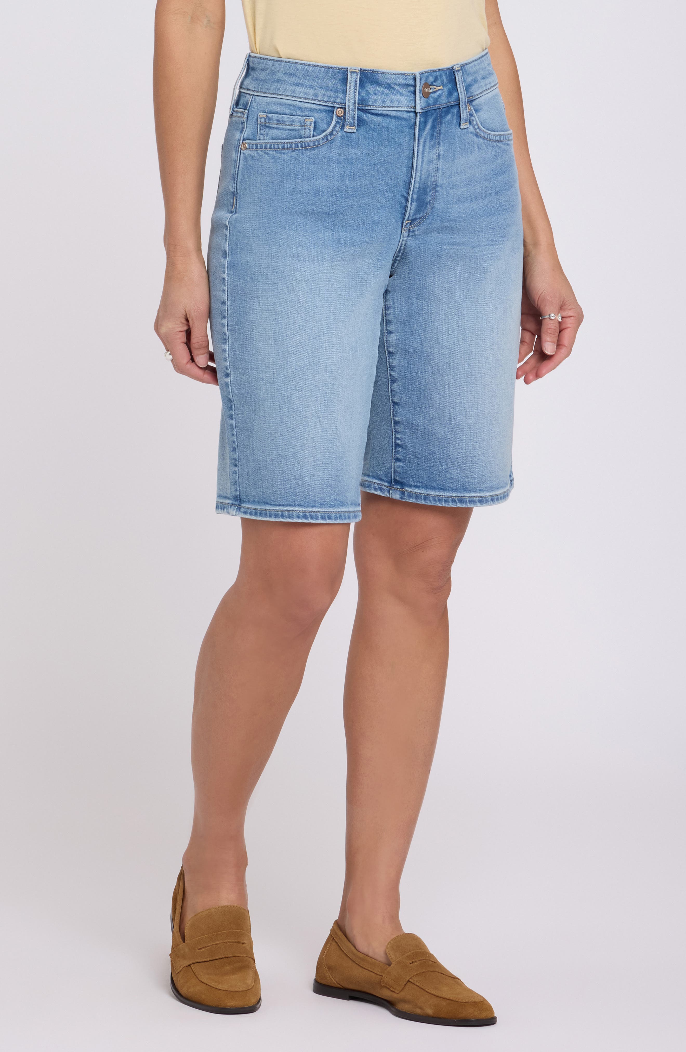 Lilly Relaxed Long Denim Shorts