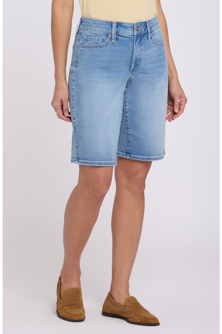 Lilly Relaxed Long Denim Shorts, Main, color, BLUE VALLEY