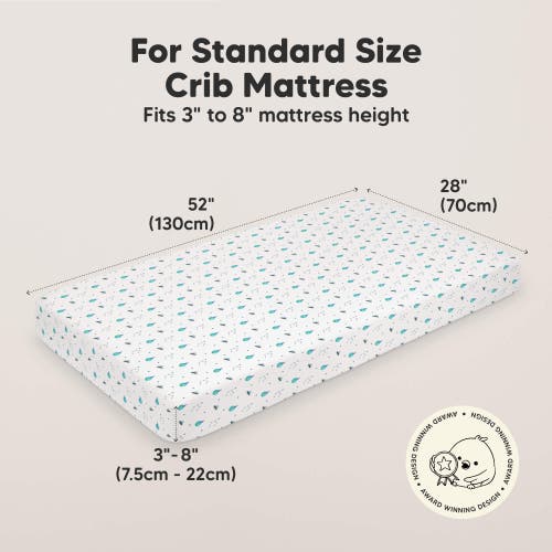 Keababies Soothe Fitted Crib Sheet In Space Quest
