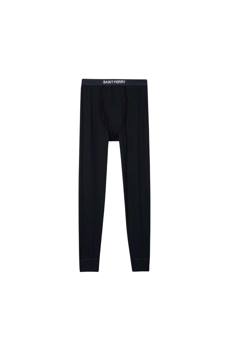 SAINT PERRY Cotton Long Johns, Main, color, Black