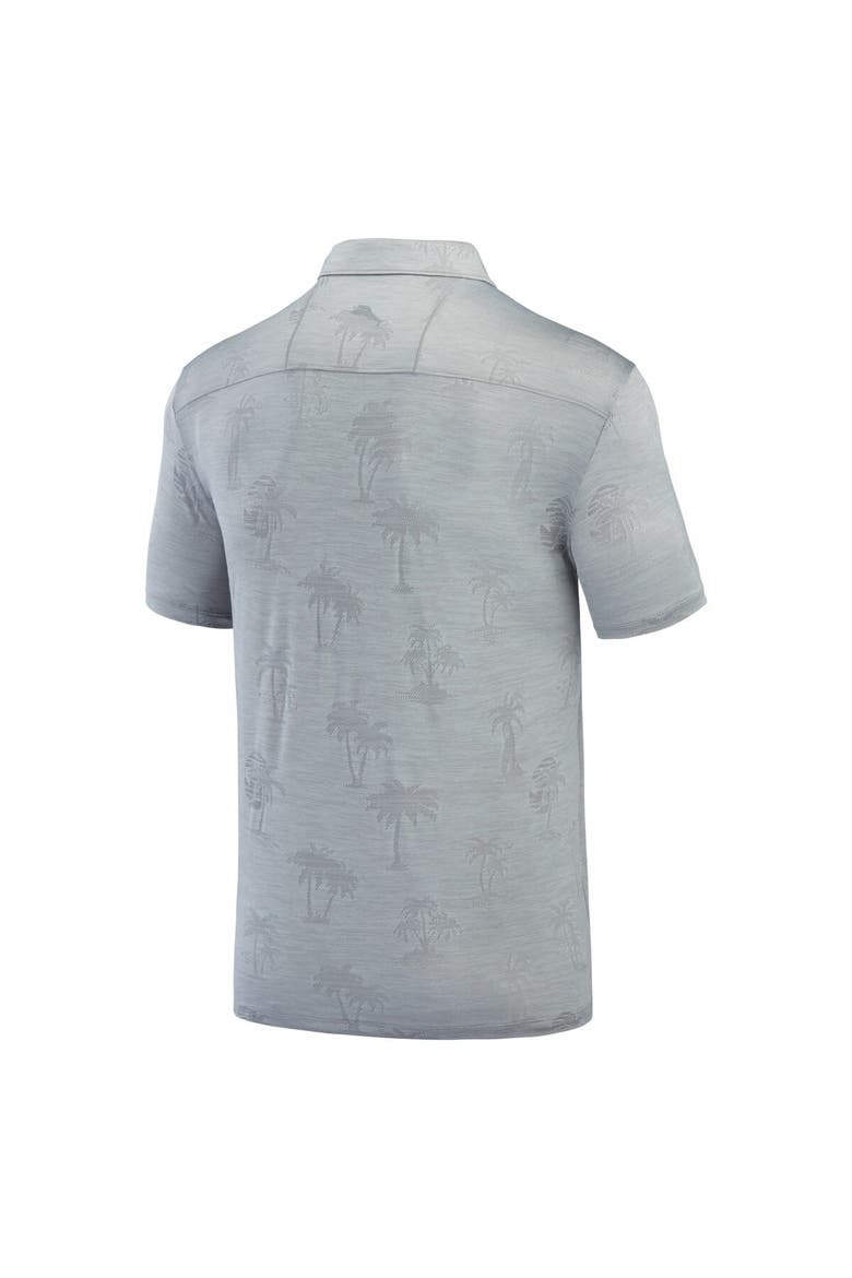 Men's Tommy Bahama Gray Auburn Tigers Sport Palm Coast Palmera IslandZone Polo, Alternate, color, Gray