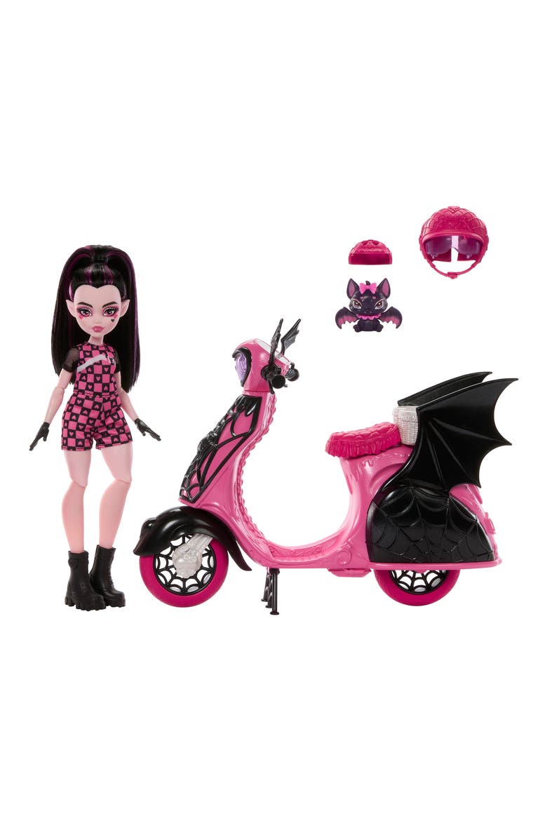 Kids' Draculaura & Scooter Playset, Alternate, color, DRACULAURA