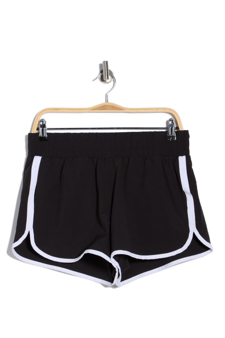 Seraphine Ripstop Running Shorts, Alternate, color, BLACK-WHITE