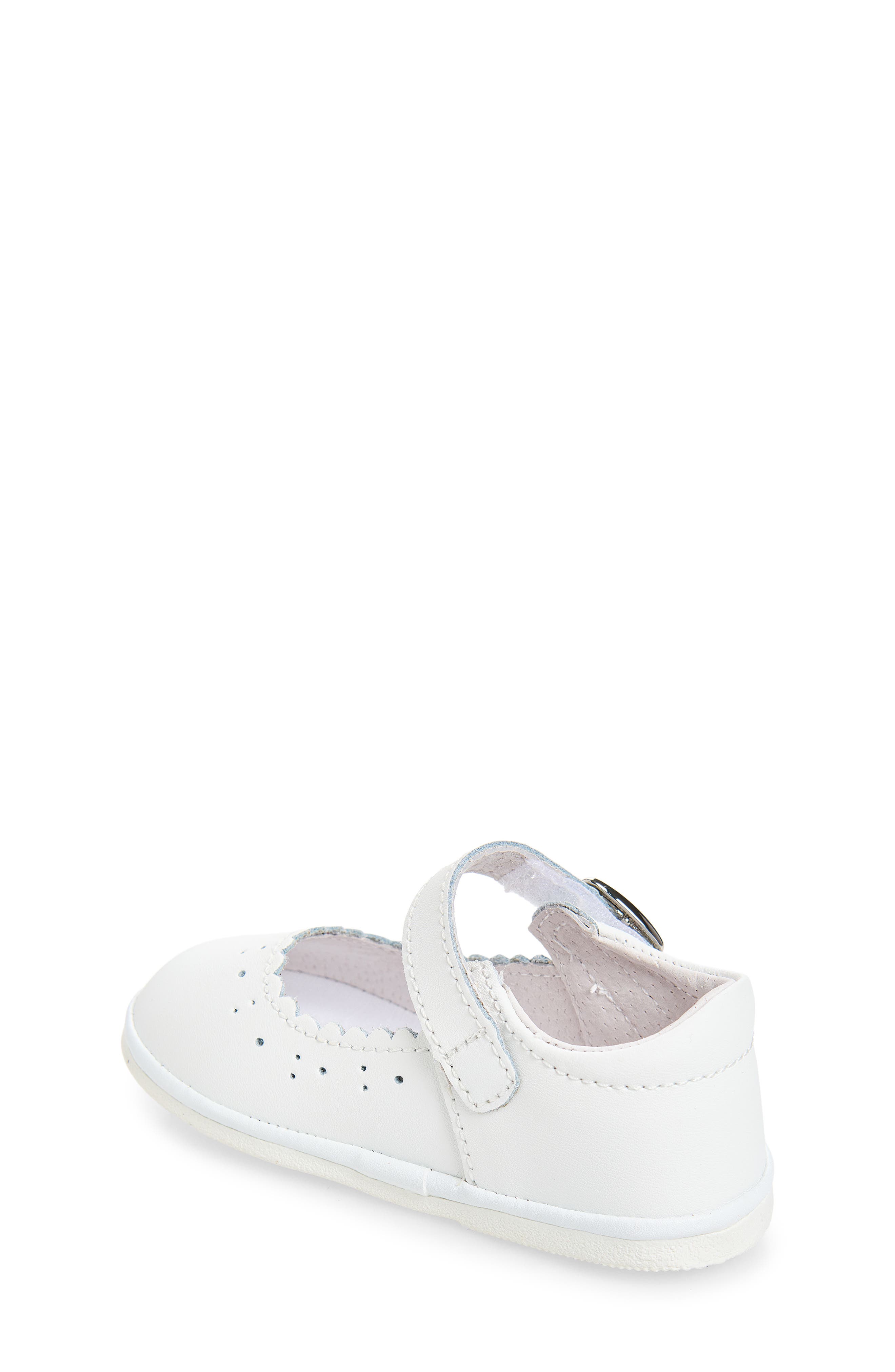 Kids' Scarlett Scalloped Mary Jane, Alternate, color, WHITE