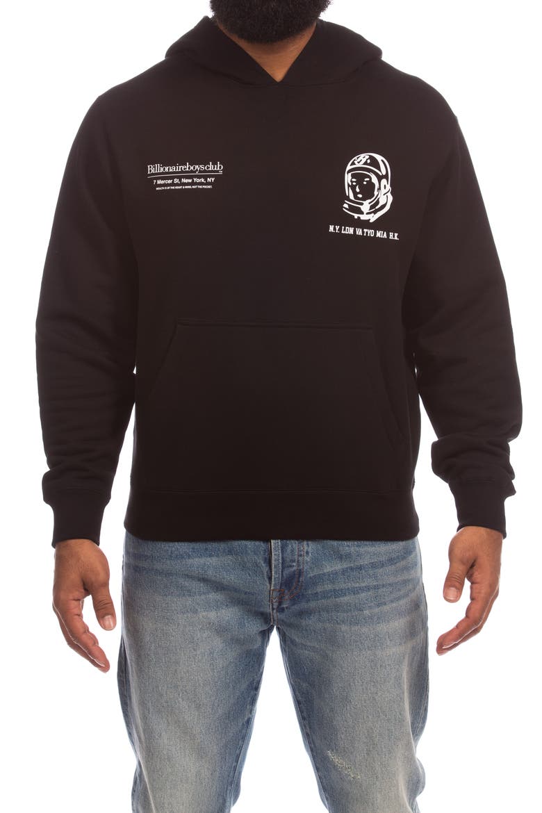 Members Graphic Hoodie, Main, color, BLACK