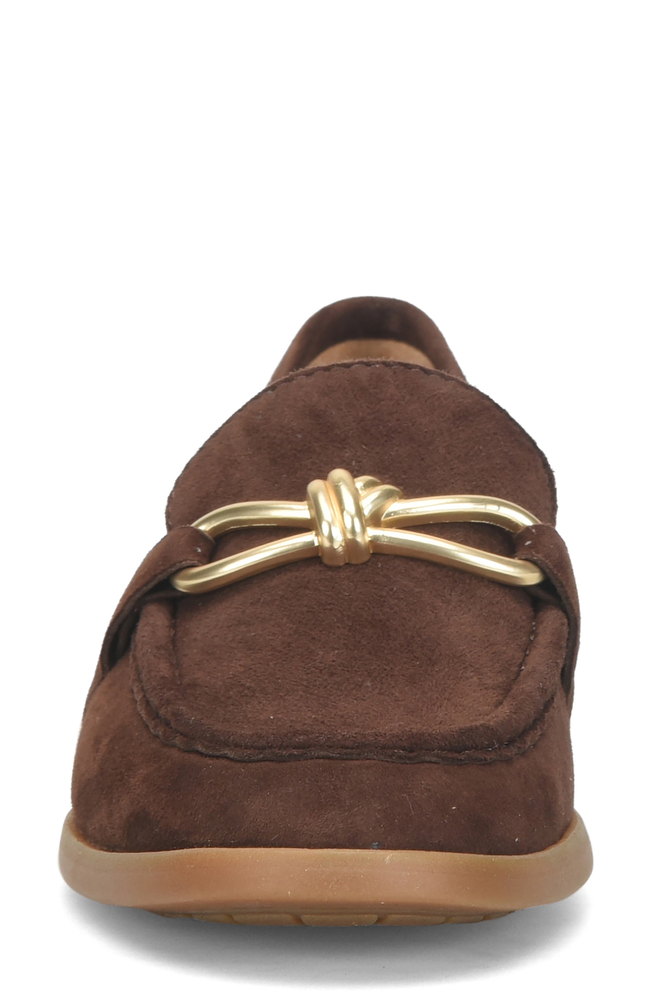 Børn Caley Loafer, Alternate, color, Chocolate Suede