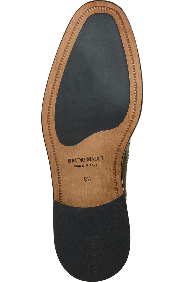 Bruno Magli Venezia Penny Loafer, Alternate, color, Olive Suede