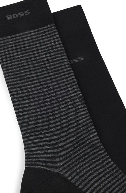 Hugo Boss Boss Assorted 2-pack Dress Socks In Black