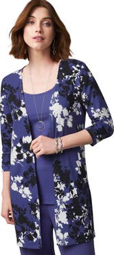 Jessica London Everyday Stretch Knit Open Front Cardigan