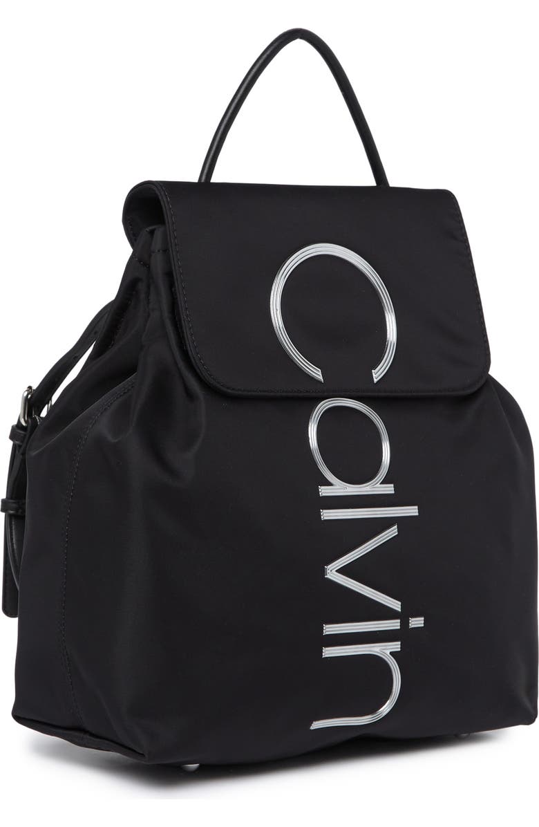Calvin Klein Logo Embellished Nylon Mini Backpack, Alternate, color,
