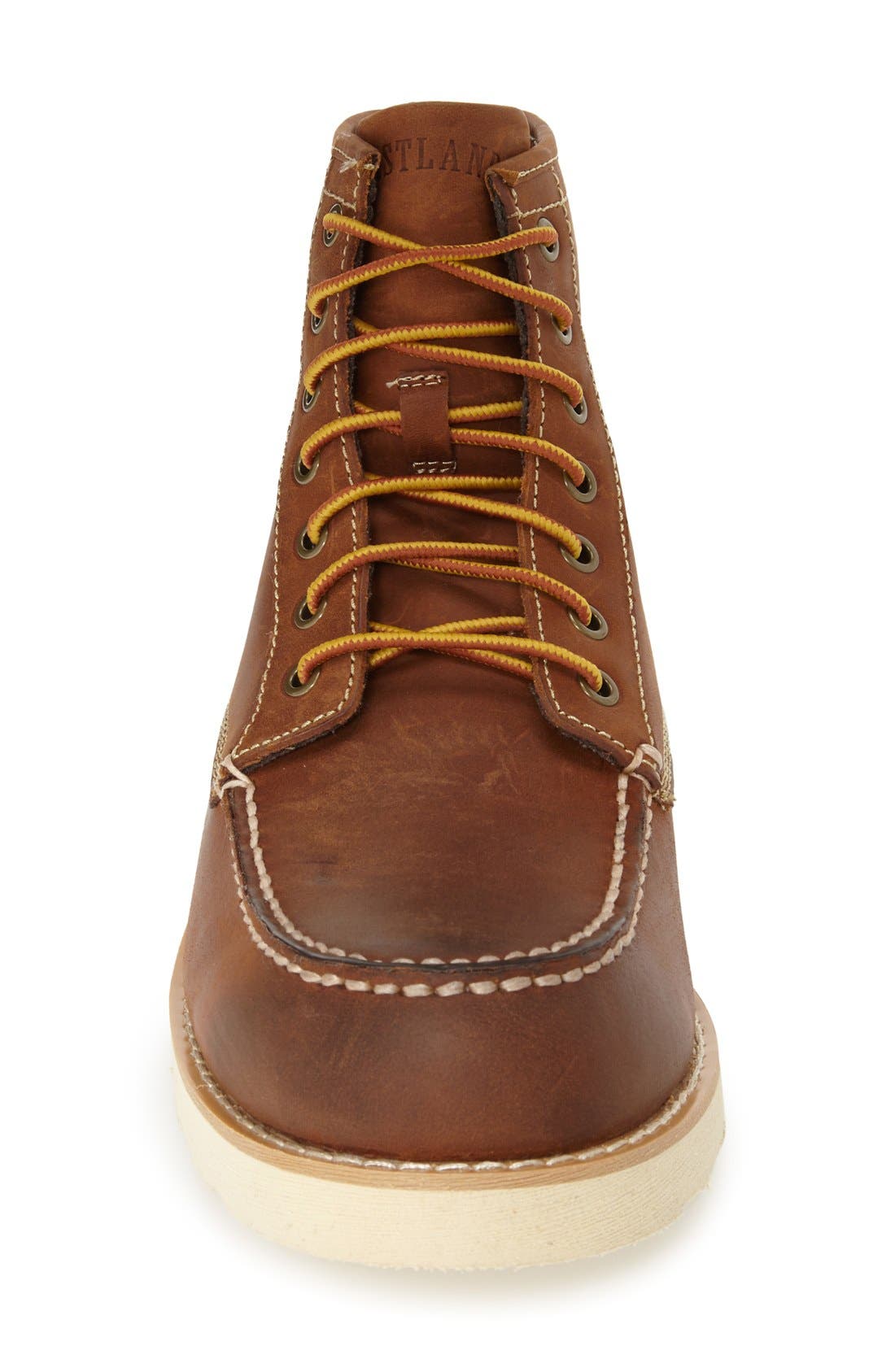 'Lumber Up' Moc Toe Boot, Alternate, color, PEANUT