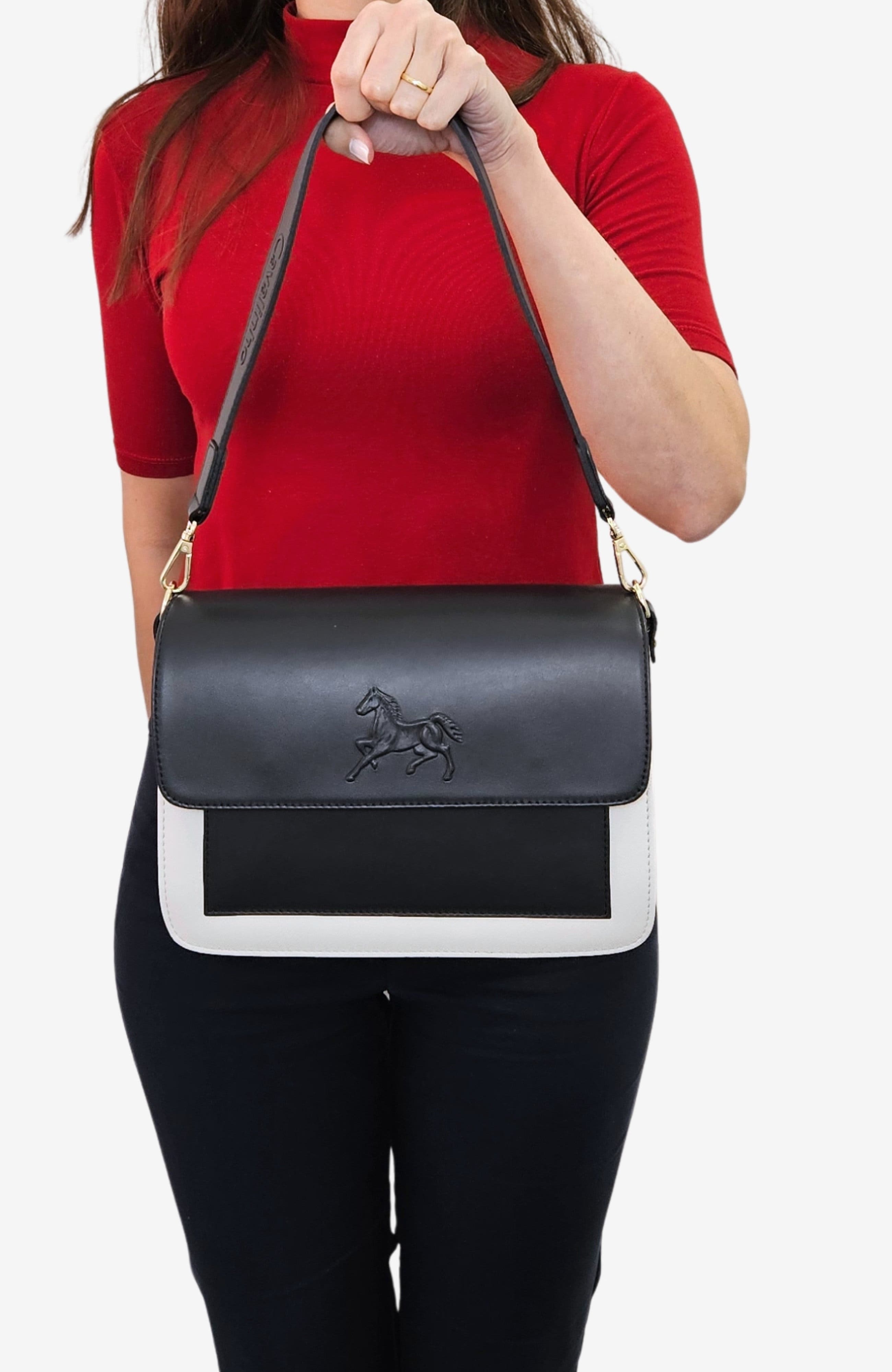 Horse By Cavalinho 623 Shoulder Bag, Alternate, color, White / Navy