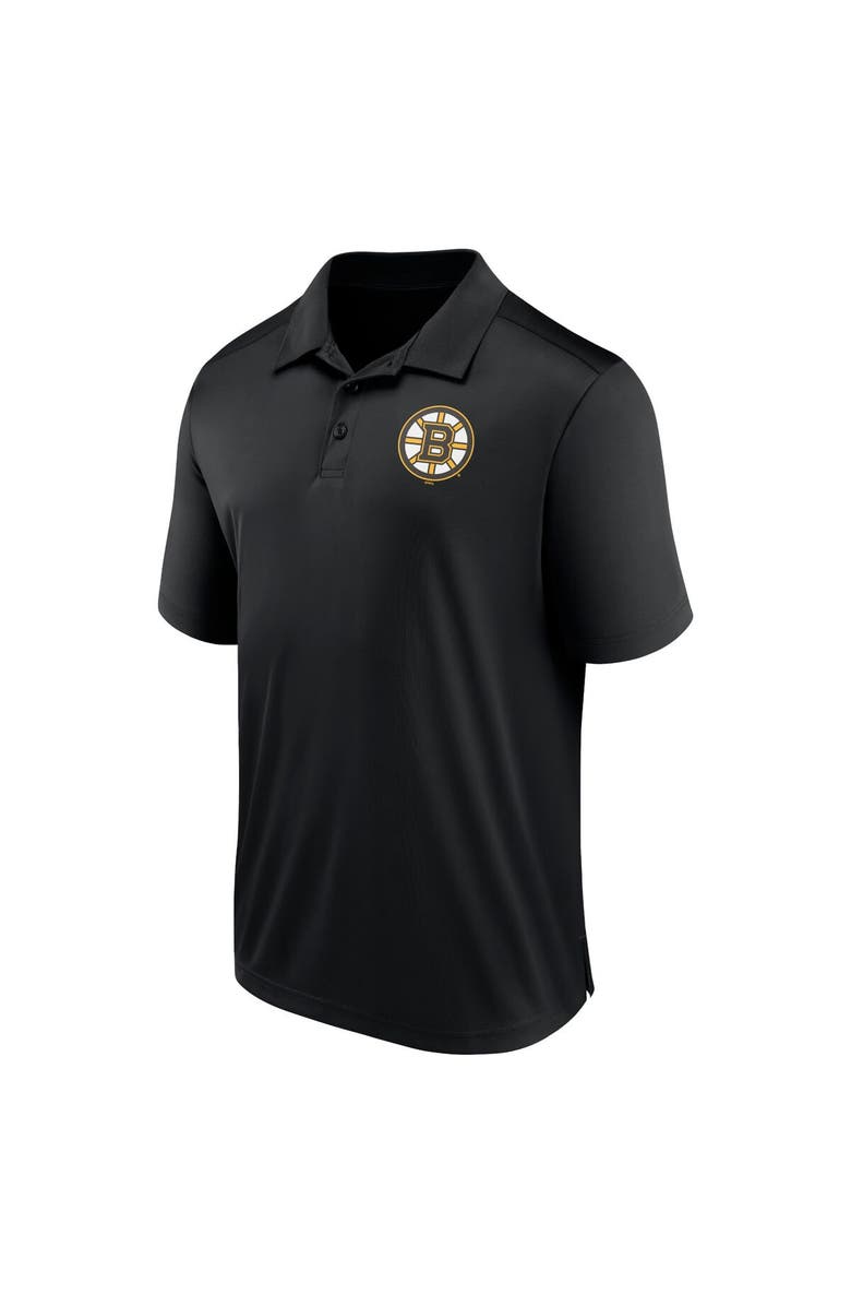 FANATICS Men's Fanatics Branded  Black Boston Bruins Left Side Block Polo, Alternate, color, 