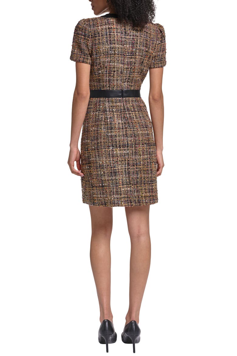 Tweed Sheath Dress, Alternate, color, GOLD MULTI