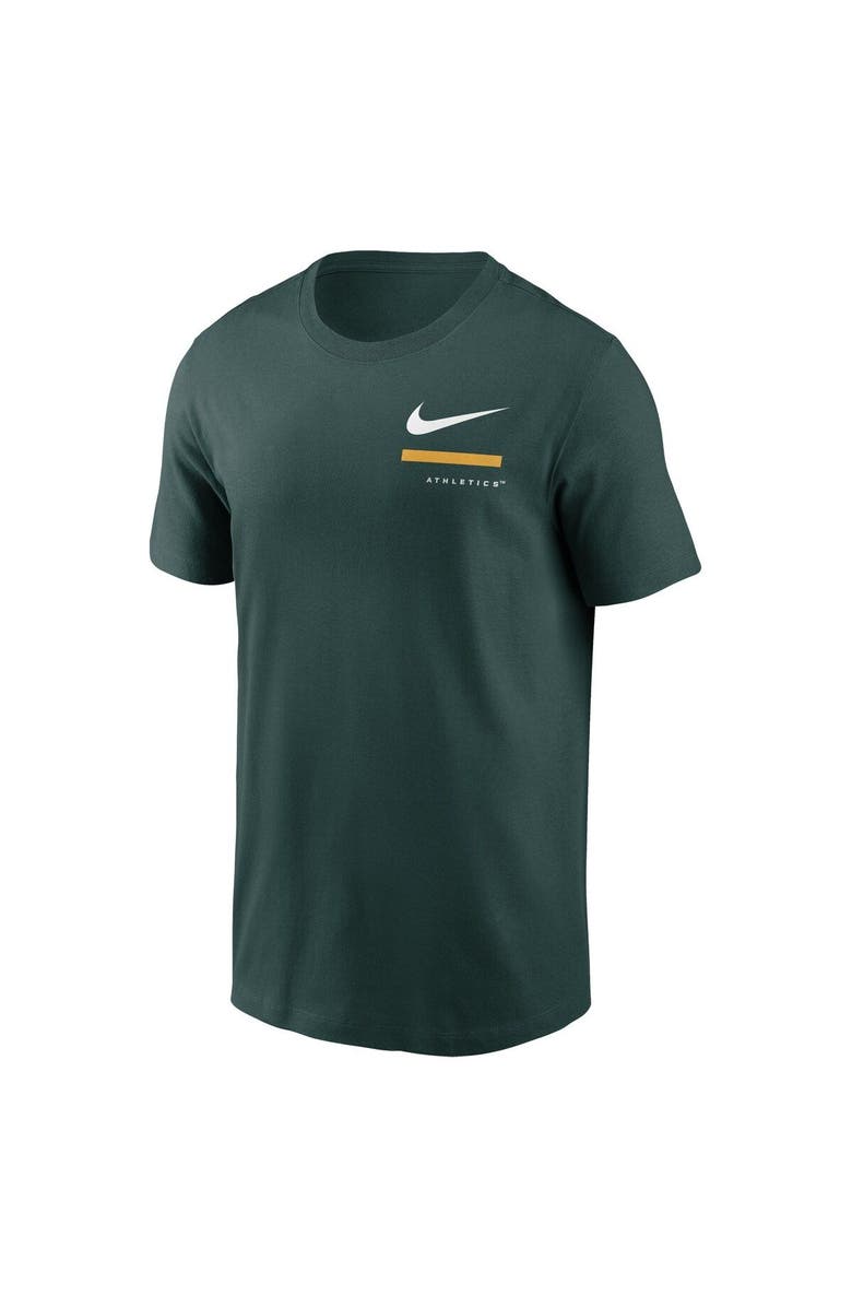 Nike Men's Nike Green Oakland Athletics Over the Shoulder T-Shirt, Alternate, color, Green