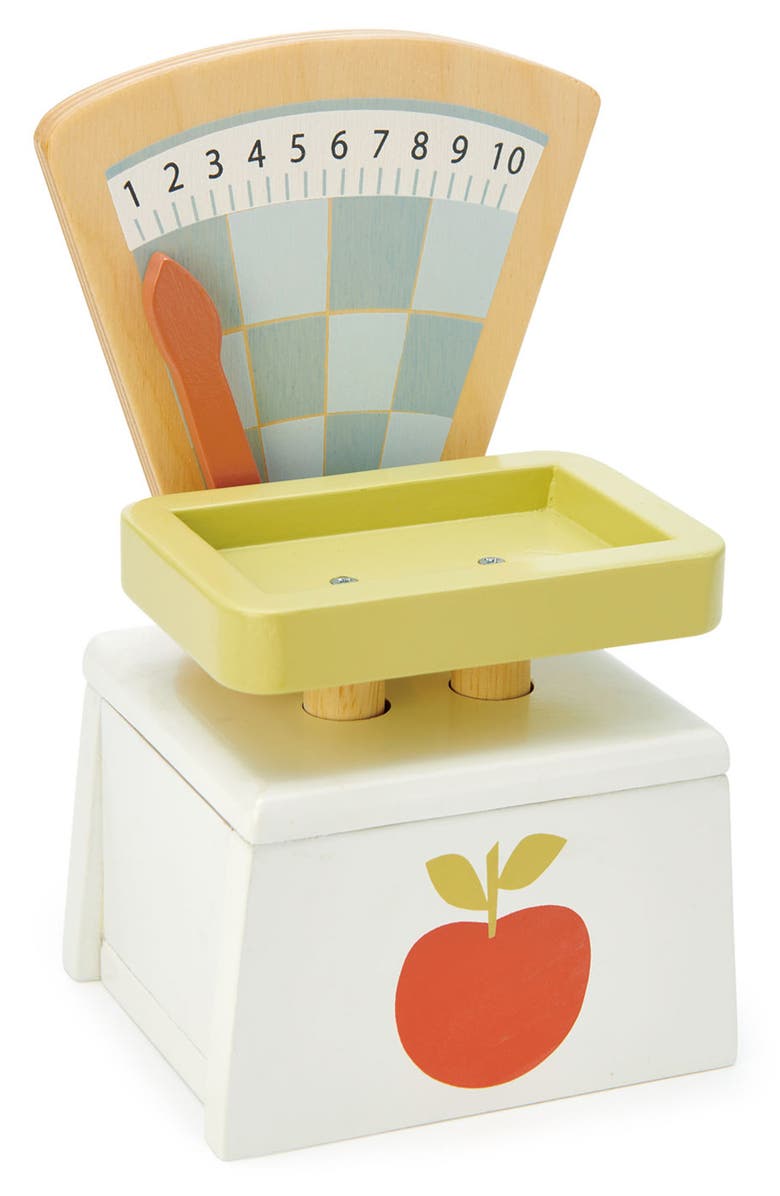 Tender Leaf Toys Wooden Market Scale, Alternate, color, Multi