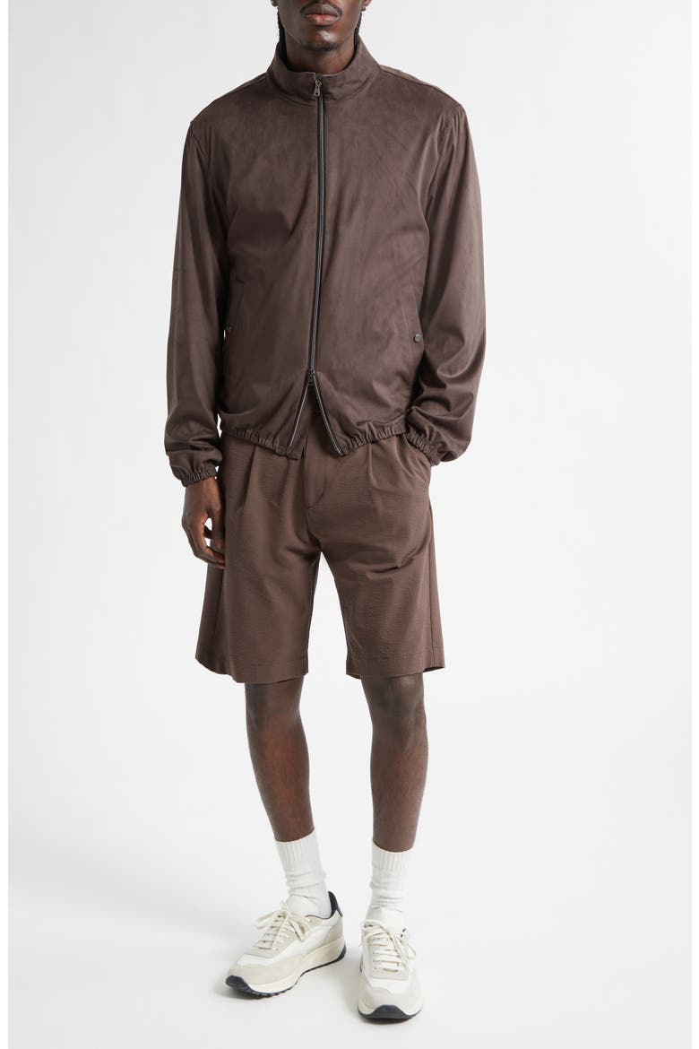 Seersucker Bermuda Shorts, Alternate, color, 8800 CHOCOLATE