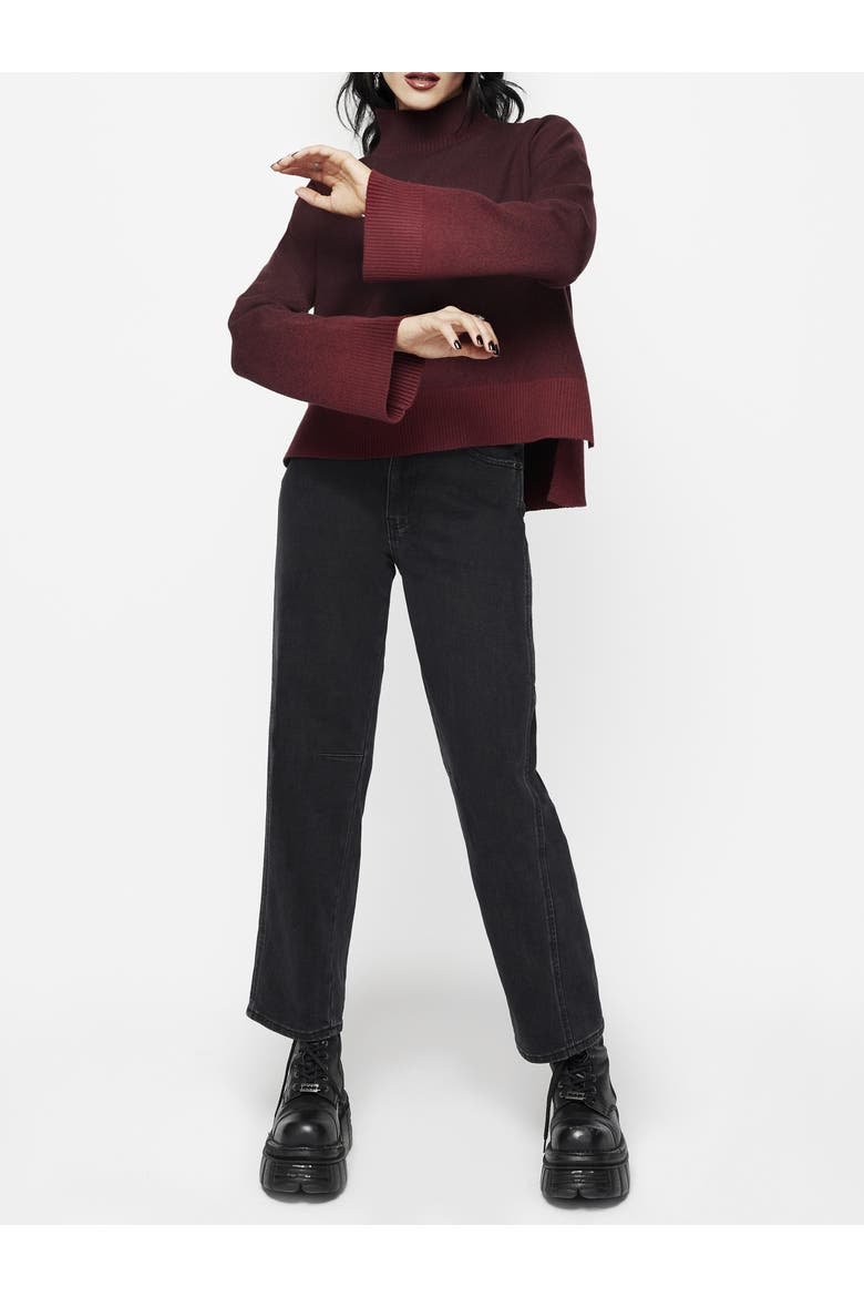 Nightjar Ombre Knit Sweater, Alternate, color, Red