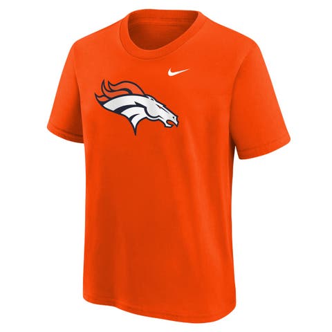 Youth Nike  Orange Denver Broncos Logo T-Shirt