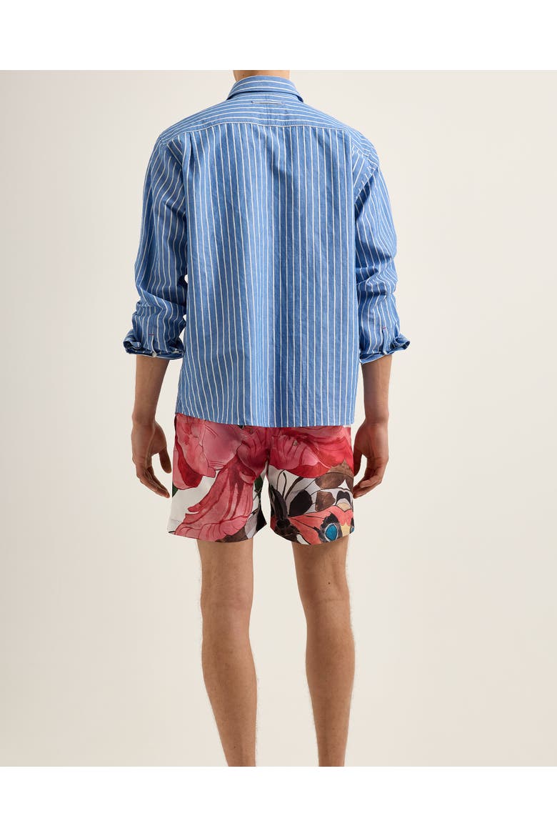 Shanklin Stripe Relaxed-Fit Shirt, Alternate, color, Catalina Blue/White Sand