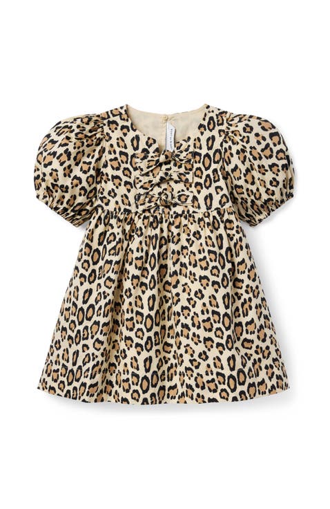 The Leopard Bow Dress (Toddler)