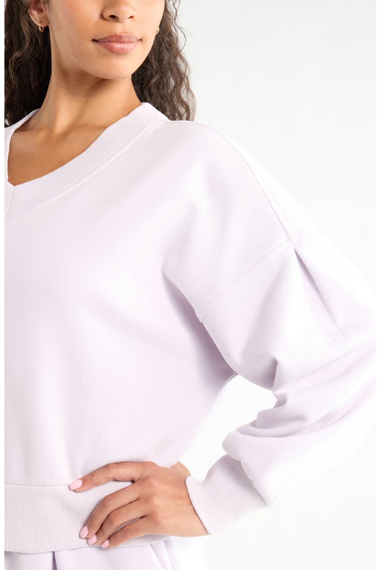 Cloud Fleece Sweatshirt, Alternate, color, PURPLE HUSH