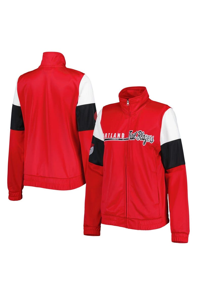 Women's G-III 4Her by Carl Banks Red Portland Trail Blazers Change Up Full-Zip Track Jacket, Main, color, Red
