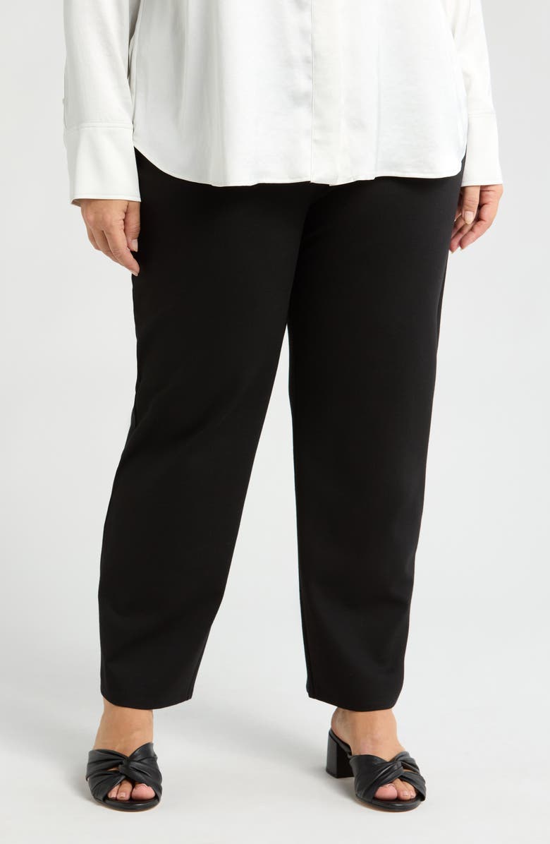 Eileen Fisher Stretch Ankle Straight Leg Pants, Main, color, 