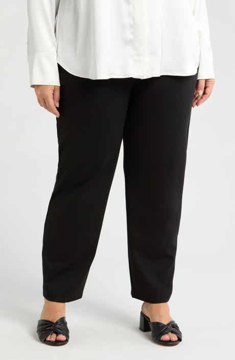 Eileen Fisher Stretch Ankle Straight Leg Pants