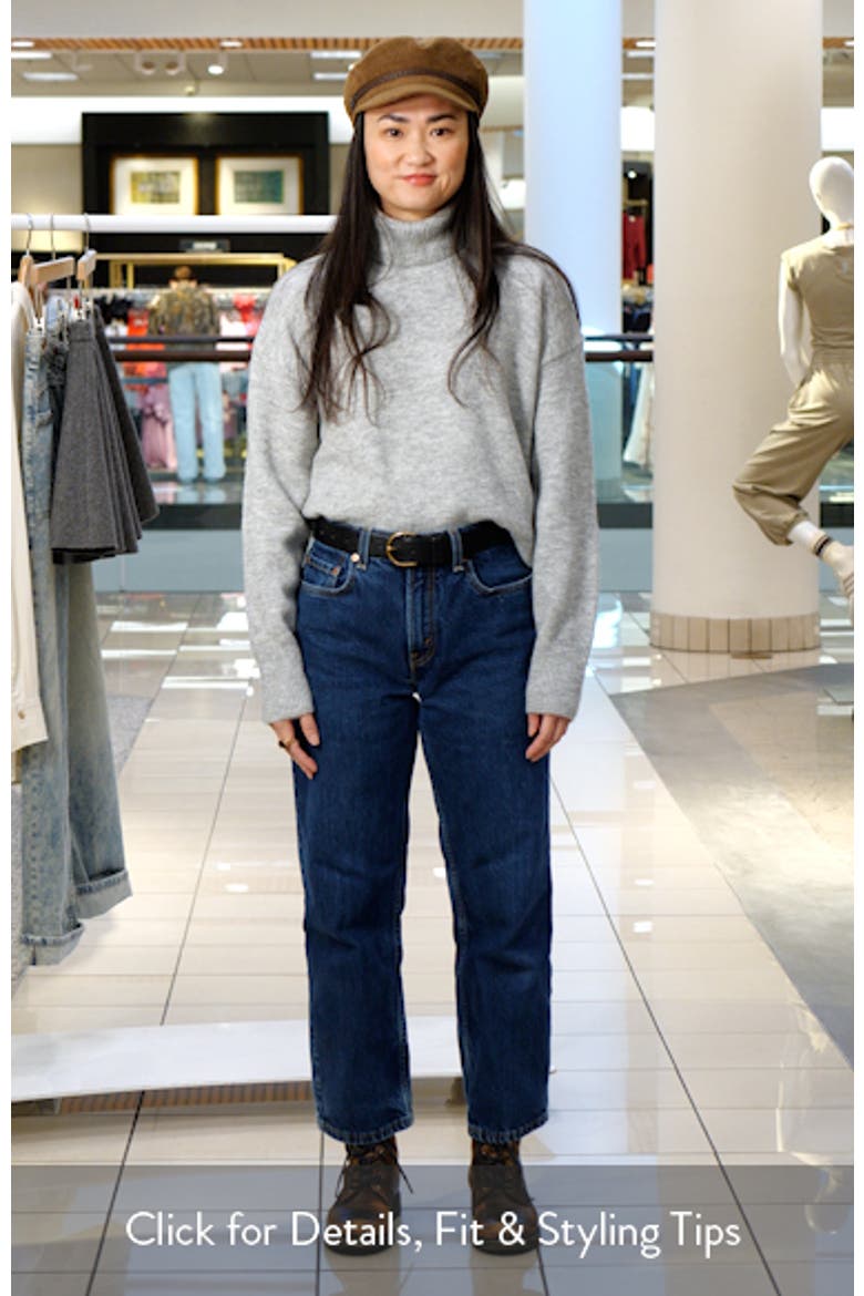 Notch Hem Turtleneck Sweater video