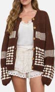 Blu Pepper Striped Knit Cardigan