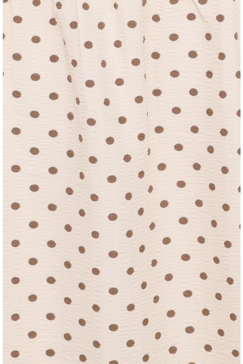 Sophina Polka Dot Maxi Dress, Alternate, color, BROWN POLKA DOT