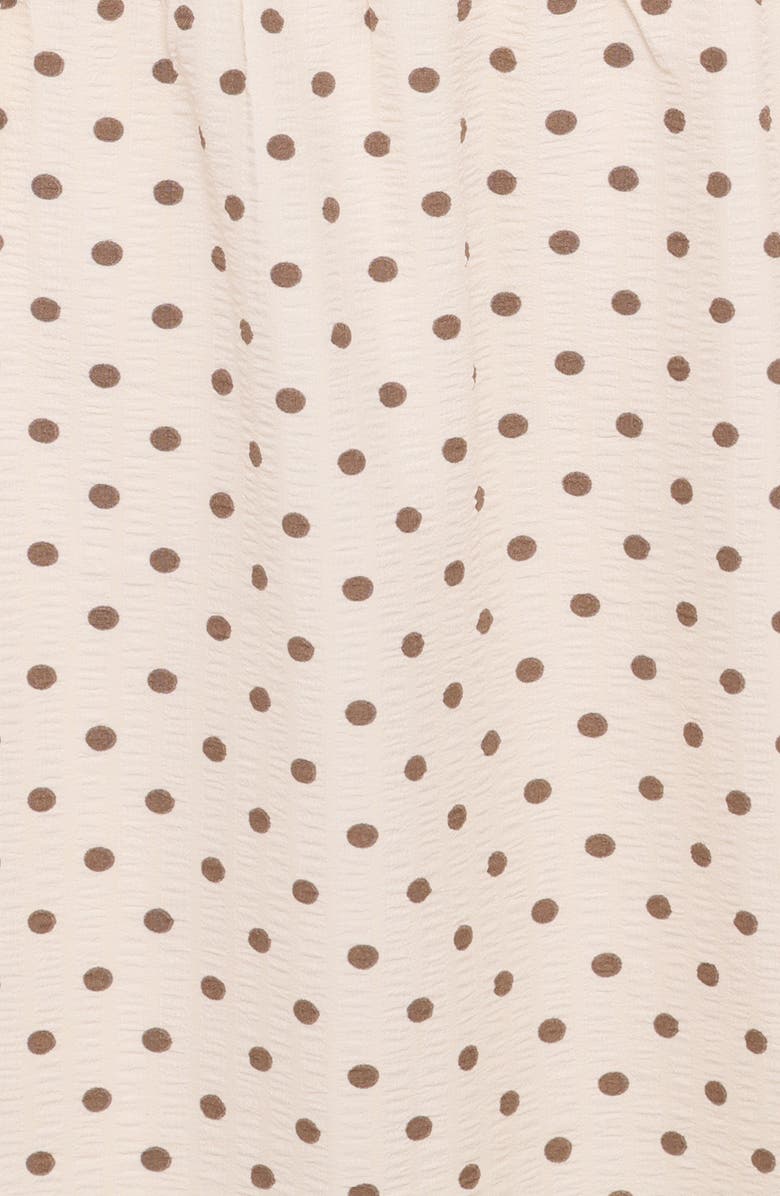 Petal & Pup Sophina Polka Dot Maxi Dress, Alternate, color, Brown Polka Dot