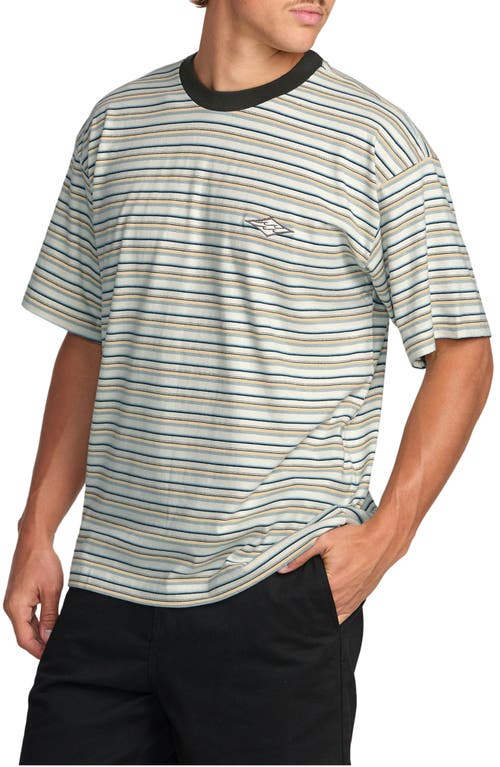 Billabong Baxter Stripe T-shirt In Gray