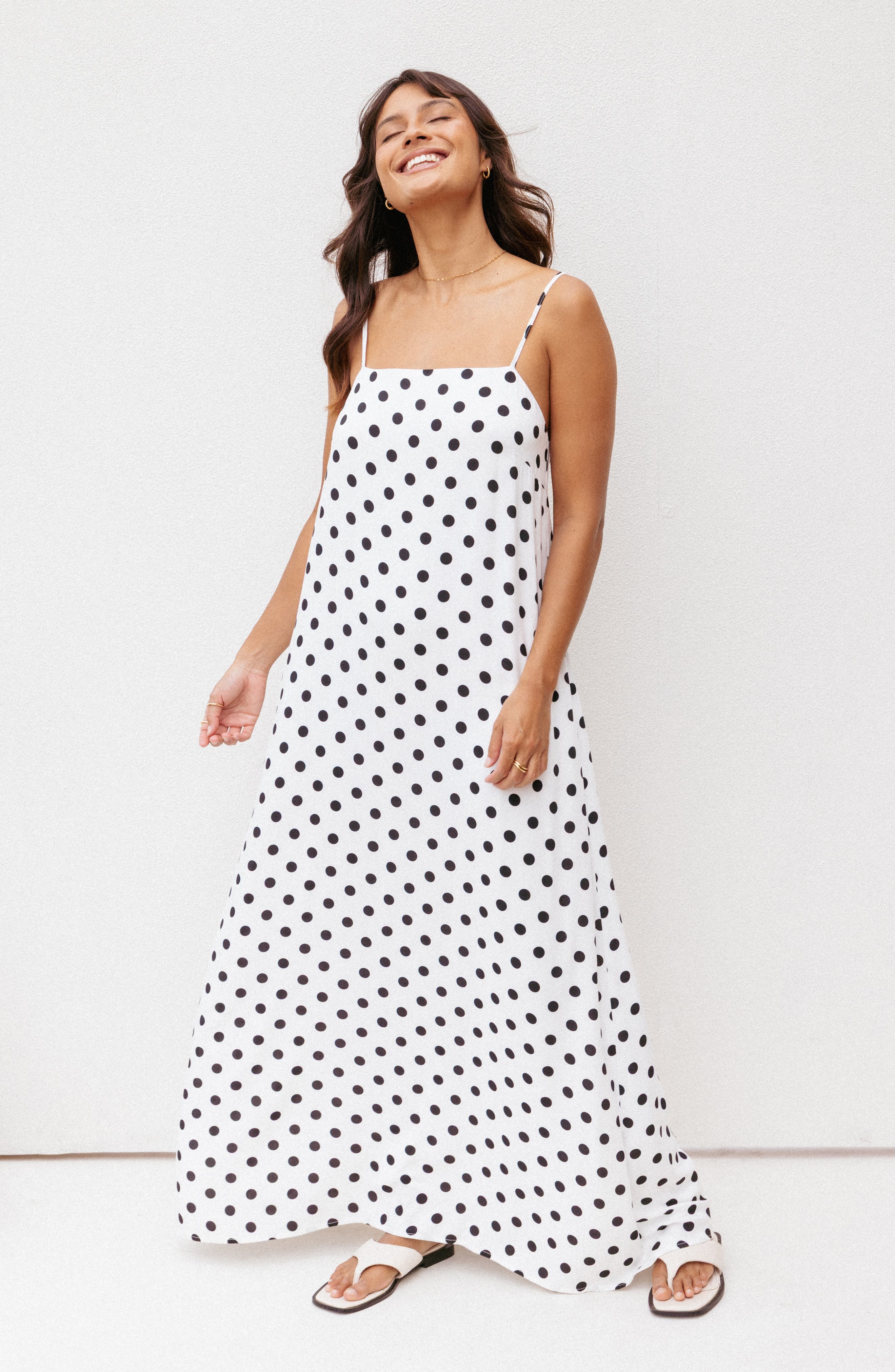 Virgo Polka Dot Maxi Dress - image 2
