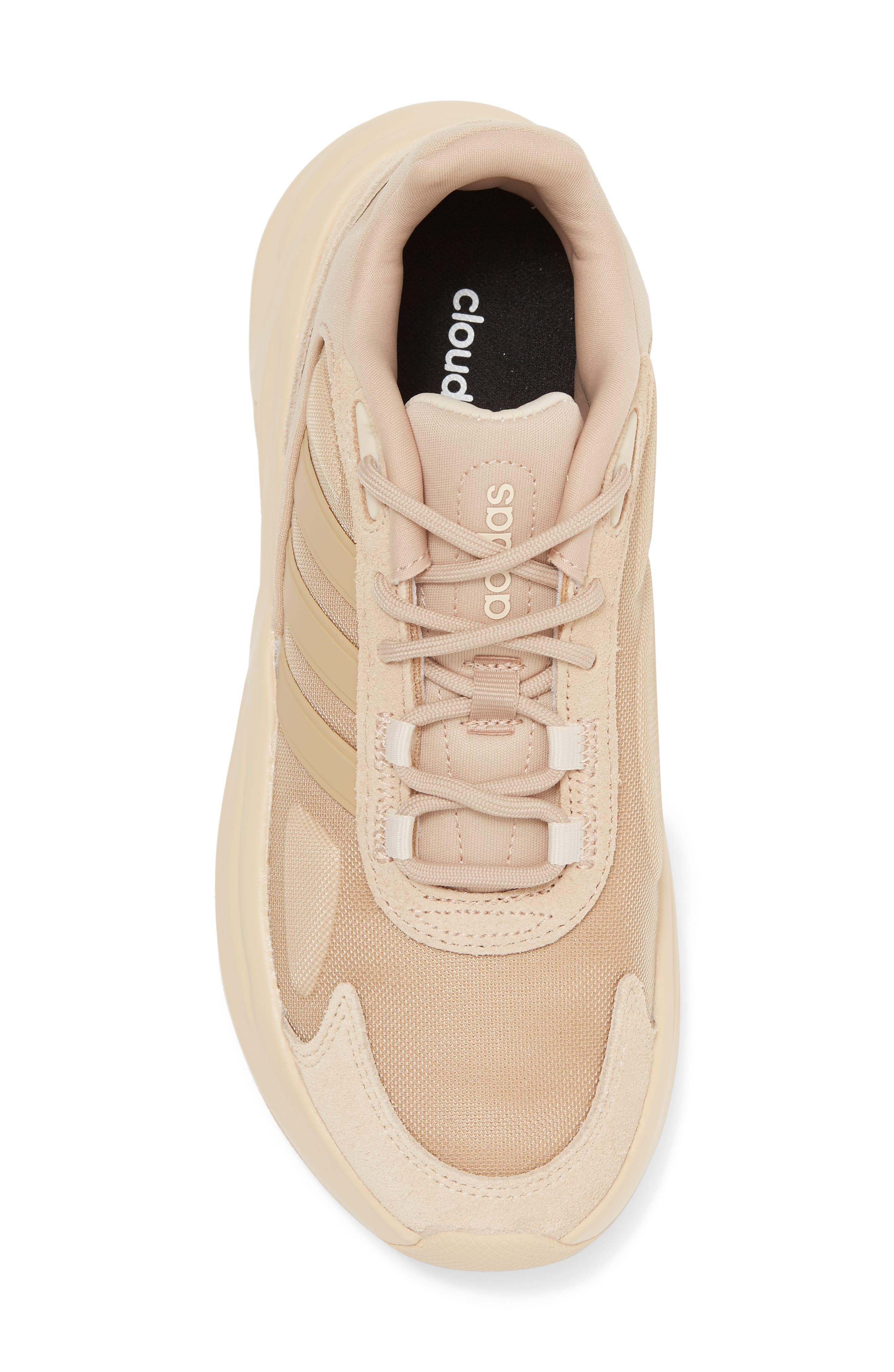 adidas Ozelle Cloudfoam Running Sneaker, Alternate, color, Beige/ Beige/ Sand