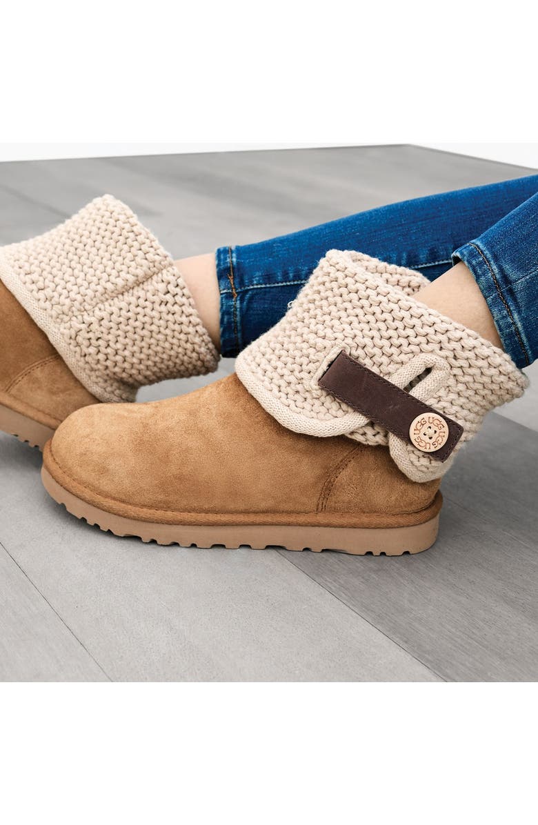 UGG<sup>®</sup> Shaina Knit Cuff Bootie, Alternate, color,