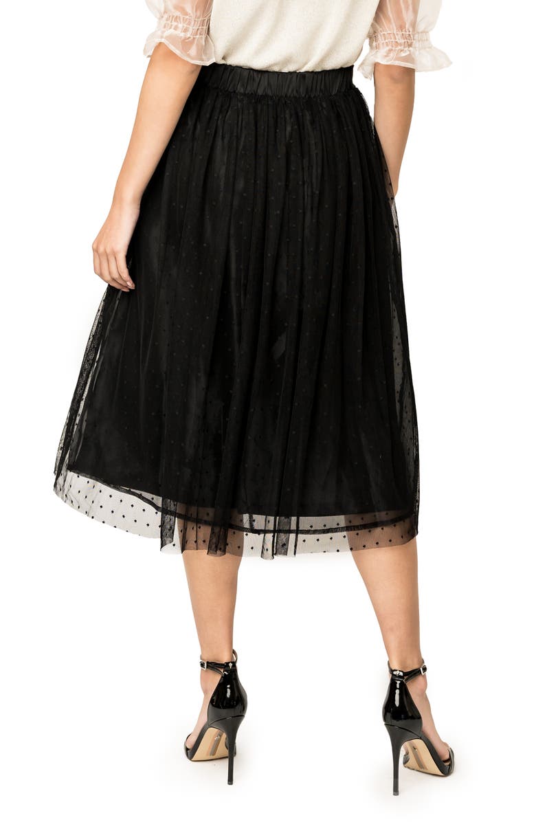 GIBSONLOOK Swiss Dot Layered Tulle Skirt, Alternate, color, 
