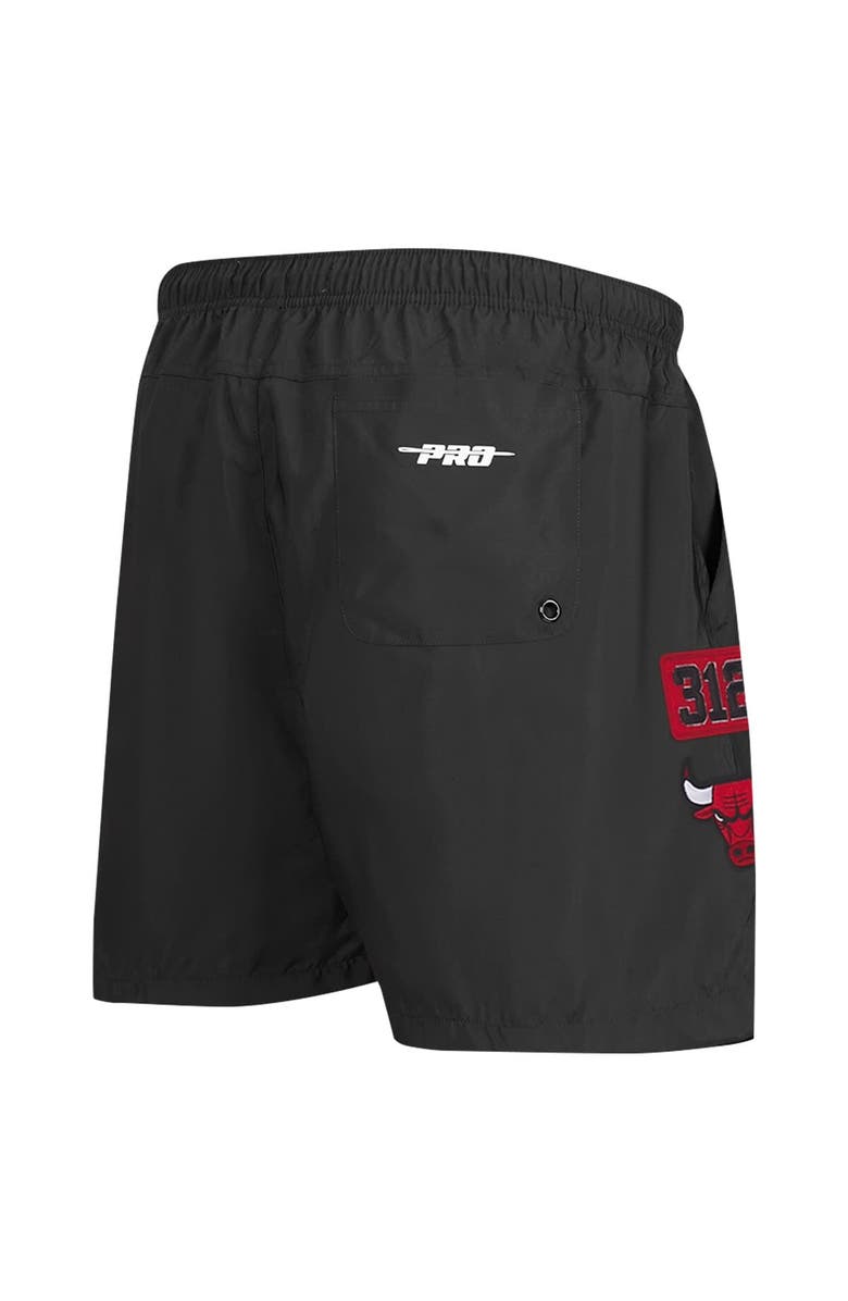 PRO STANDARD Men's Pro Standard Black Chicago Bulls Area Code Shorts, Alternate, color, Black
