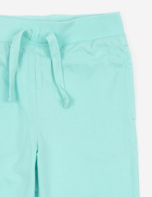 Leveret Kids 100% Cotton Lightweight Jogger Pants In Blue