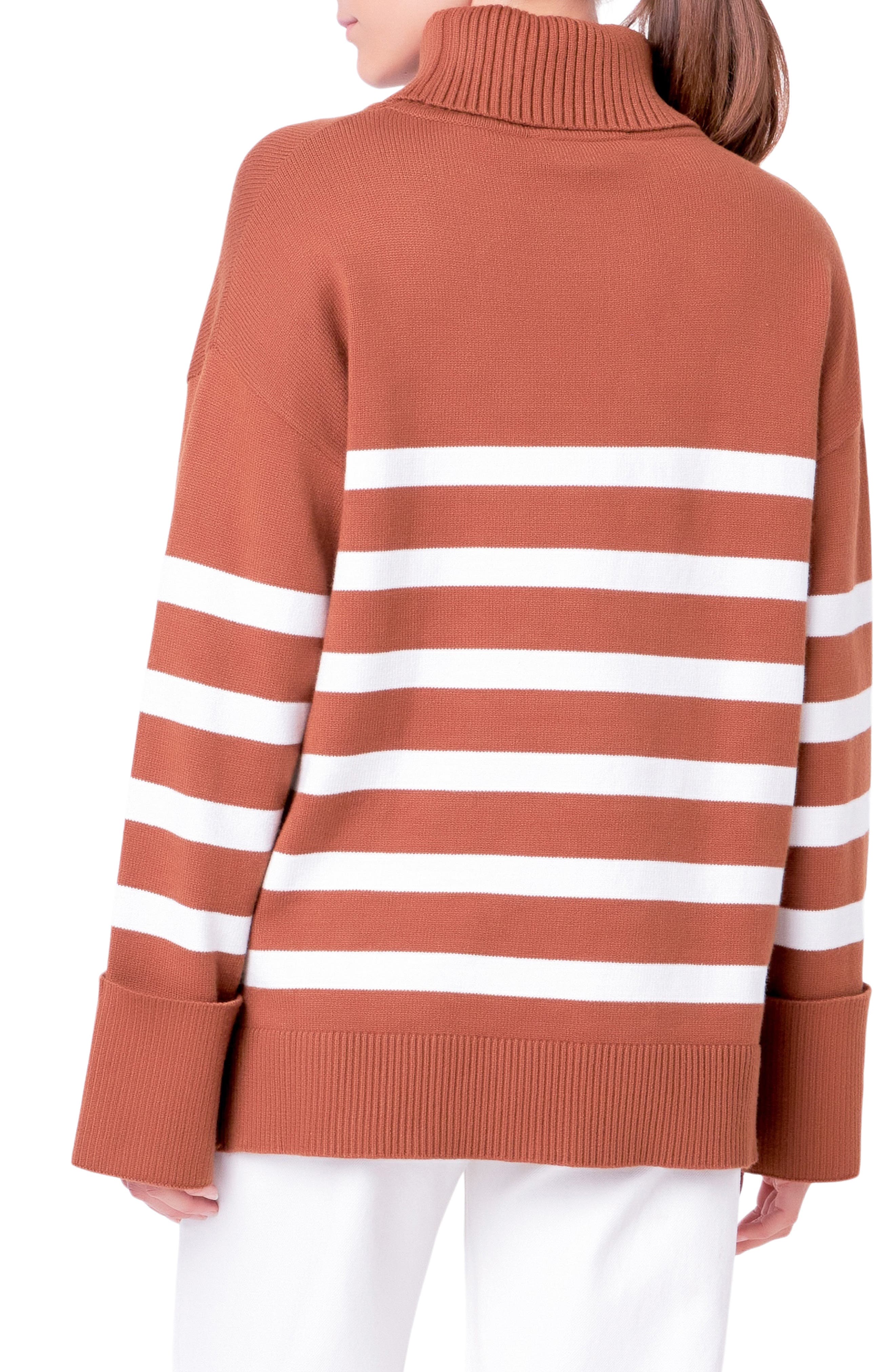Stripe Turtleneck Sweater - image 4