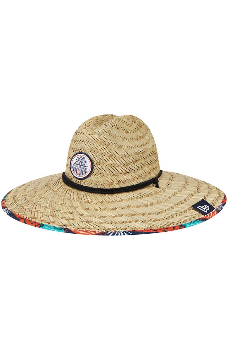 New Era Men's New Era  Natural Detroit Tigers 2023 Spring Training Floral Straw Hat, Main, color, 