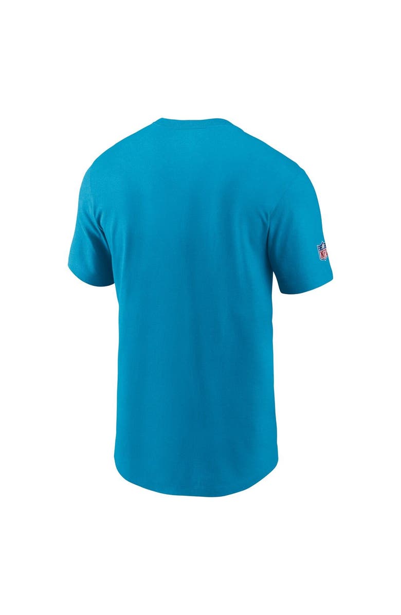 Nike Men's Nike Blue Carolina Panthers Sideline Infograph Lockup Performance T-Shirt, Alternate, color,