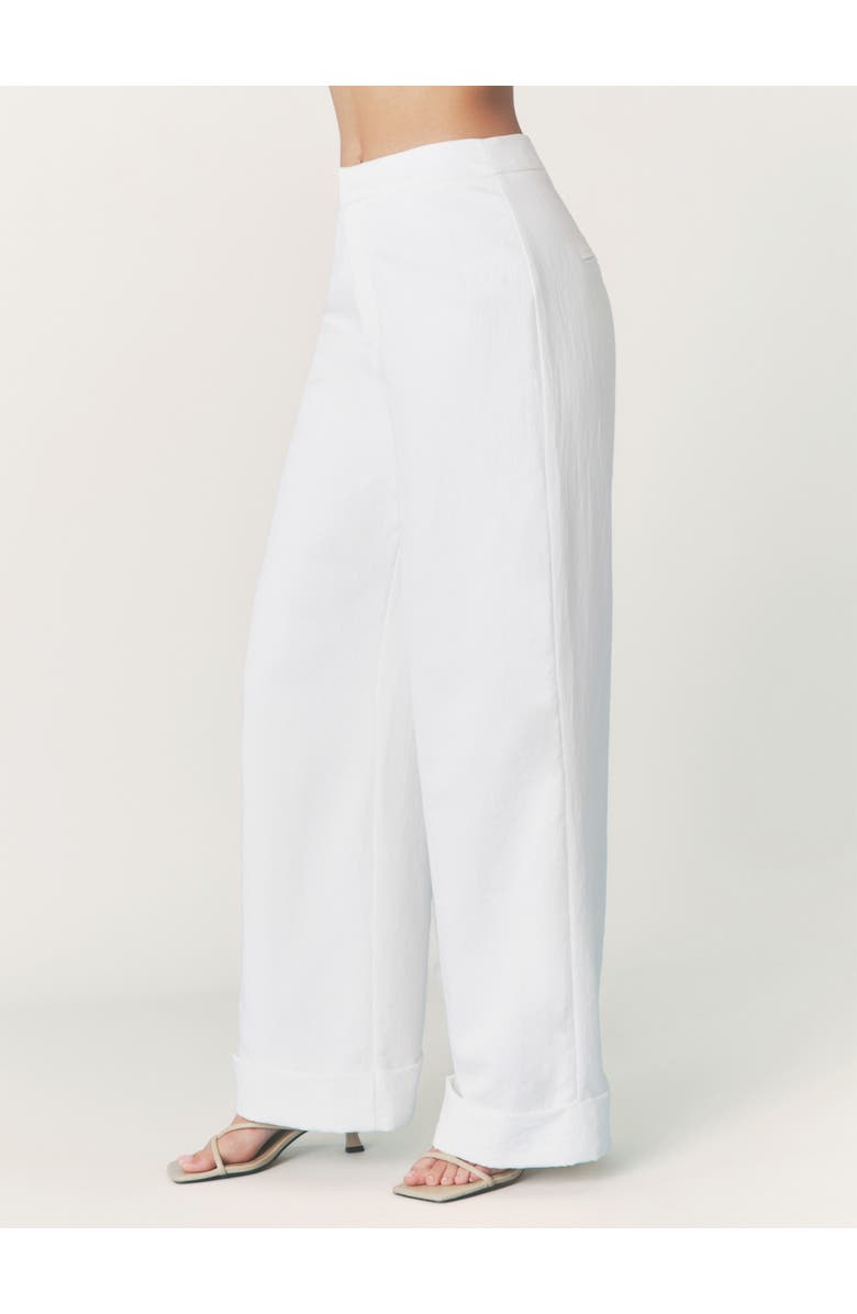 Six Stories Verity Tailored Textured Pants, Alternate, color, White