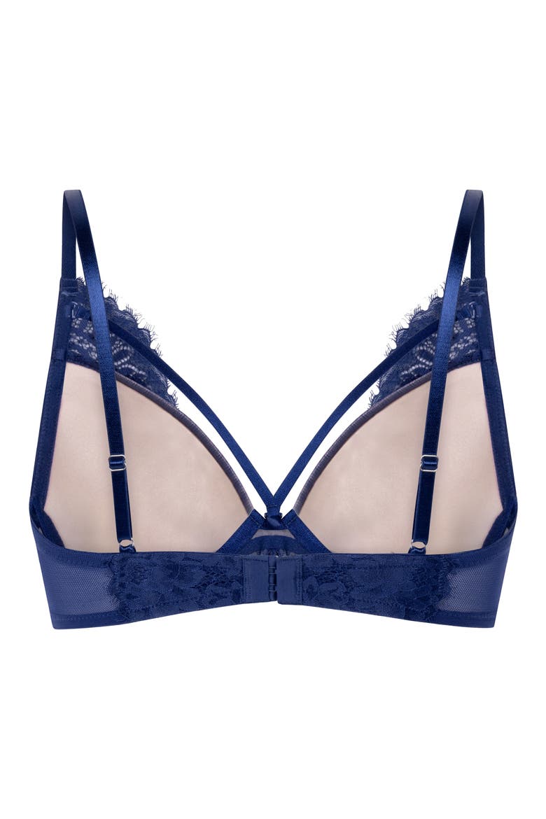 Lou Strappy Lace Underwire Bra, Alternate, color, TWILIGHT BLUE