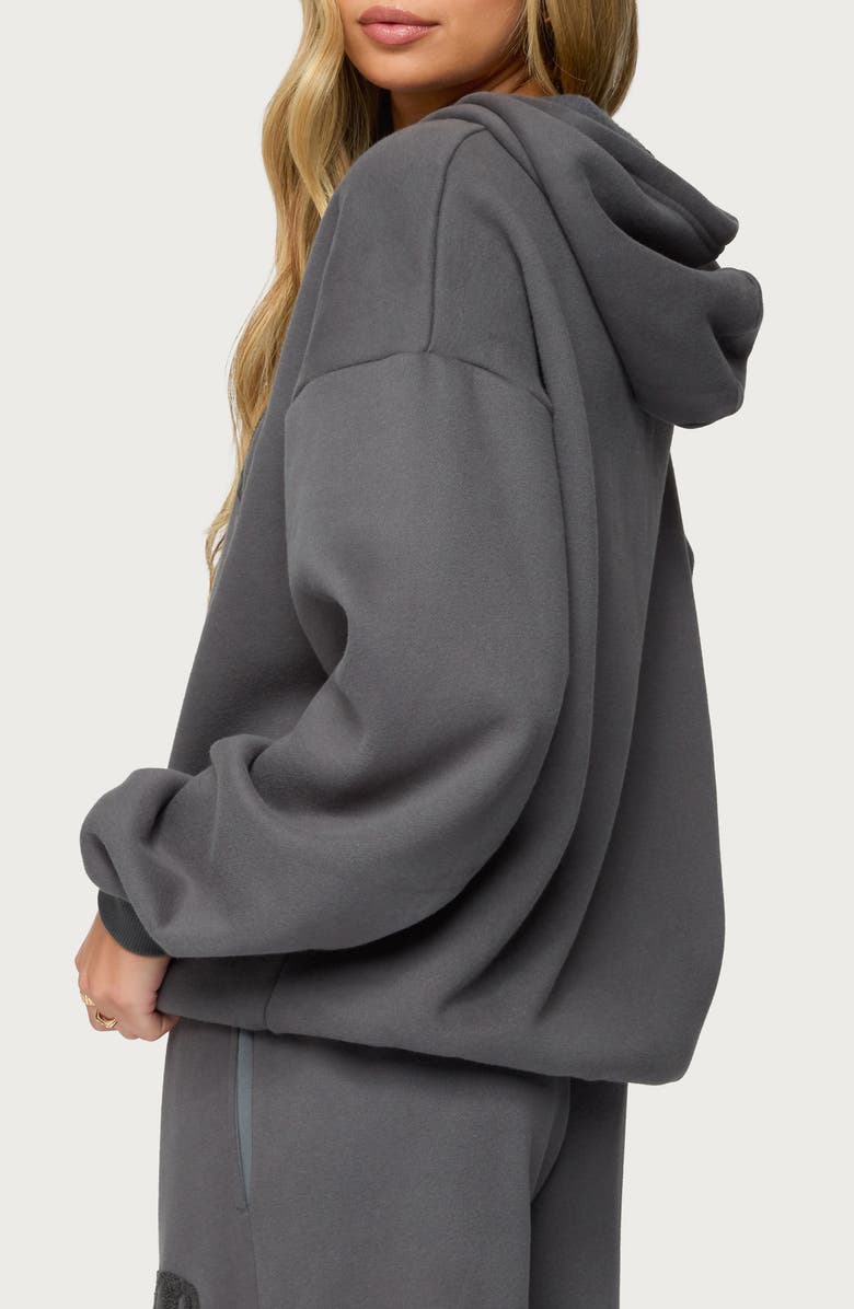 EDIKTED To You Oversize Hoodie, Alternate, color, Dark-Gray