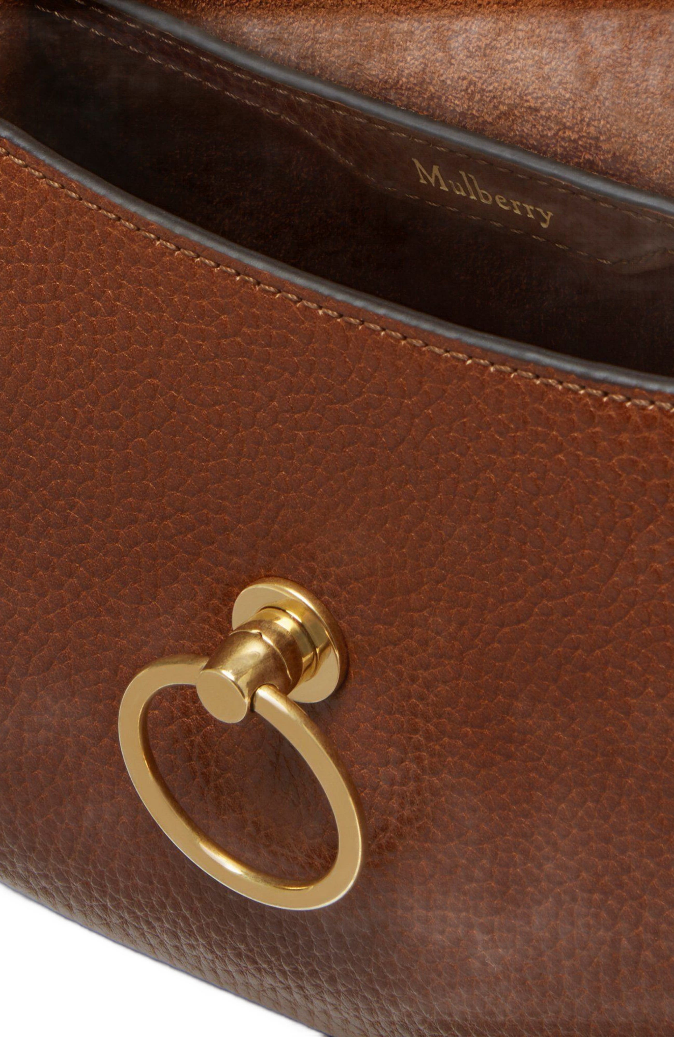 Mulberry Small Amberley Satchel, Alternate, color, Oak