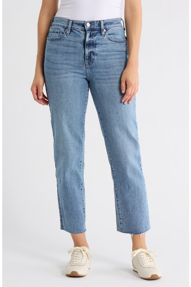 High Waist Straight Leg Jeans, Main, color, WESTSIDE